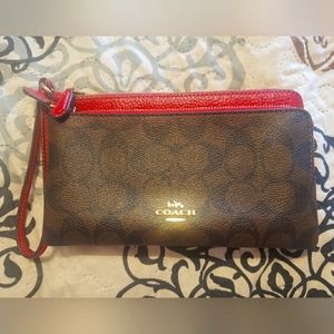 Coach Double Wristlet